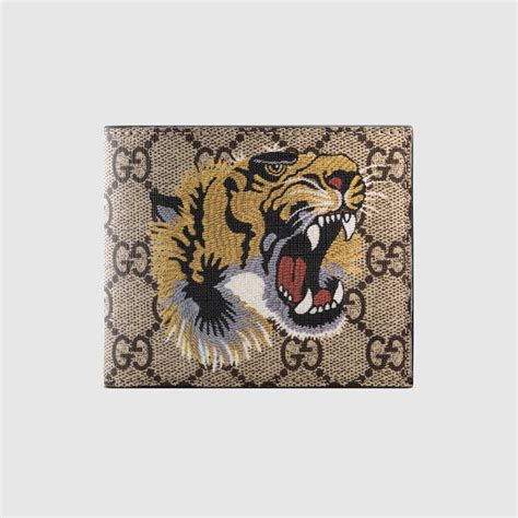 fake tiger gucci wallet|Gucci tiger print wallet.